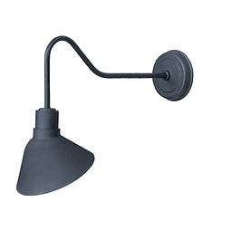 10116BK SIGNLITE LUMINARIA PARA MURO UNA LUZ E26 ACABADO NEGRO 