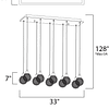 Brilliant 10-Luces E24028-20PC Colgante Decorativa Cristales Cromo