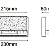  Q30021-CH Luna Vanity Muro W230*E76*H130 8W 800Lm 3000K