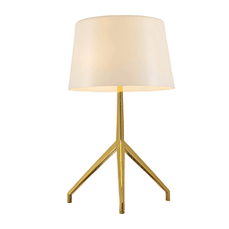 Q48016-GD/WH Lámpara Decorativa de Mesa Pearl 1 Luz E26 Acabado Oro 
