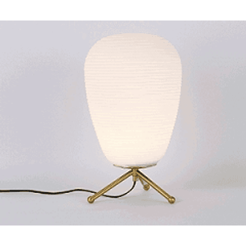 Lámpara de mesa 3LMDI07 E26 Vidrio y Metal Acab. Blanco 