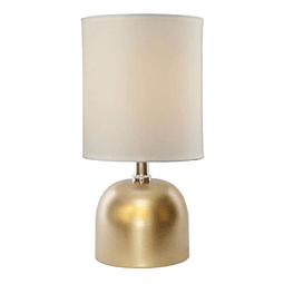 Lámpara de mesa clásica 3LMTP516 E14 Metal y Tela Acab. Dorado