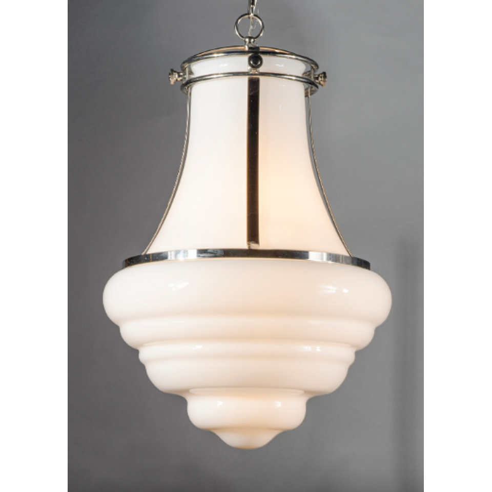 Lámpara Decorativa Retro 25188WTPN E12 4*60W Níquel Pulido 