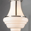 Lámpara Decorativa Retro 25188WTPN E12 4*60W Níquel Pulido 