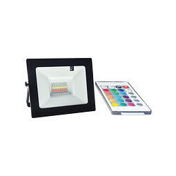 WRE-004 REFLECTOR LED 10W SMD RGB CON CONTROL REMOTO EXTERIOR