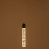 Q90101-BK Manhattan Colgante 1 Luz LED 8W Acabado Negro Luz Cálida 3000K