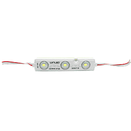 WMO-008 MODULO 3 LEDS SMD2835 BCO FRÍO EXTERIOR 100 PZS.