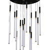 Q20016-BG Luminaria Colgante Decorativa LED Astor 82W Luz Cálida