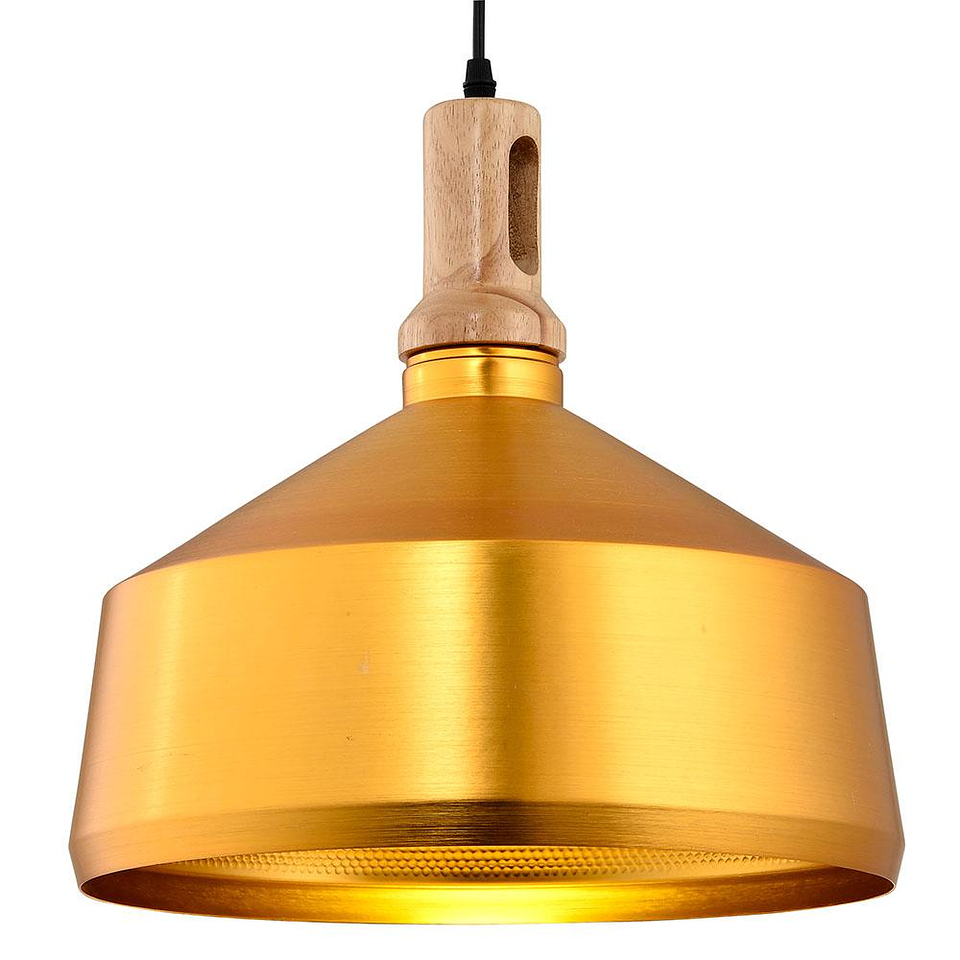 LC513B CAMPANA ESTILO INDUSTRIAL DORADO 