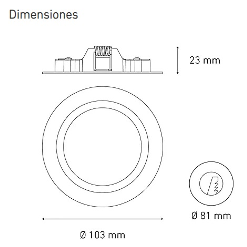 LUNA 6 FLAT L6352-1E0 6W 100-305V BF 30K BC