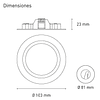 LUNA 6 FLAT L6352-1E0 6W 100-305V BF 30K BC