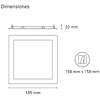 SQ 13 FLAT L6363-130 13W 100-305V 60K BC LUZ FRÍA