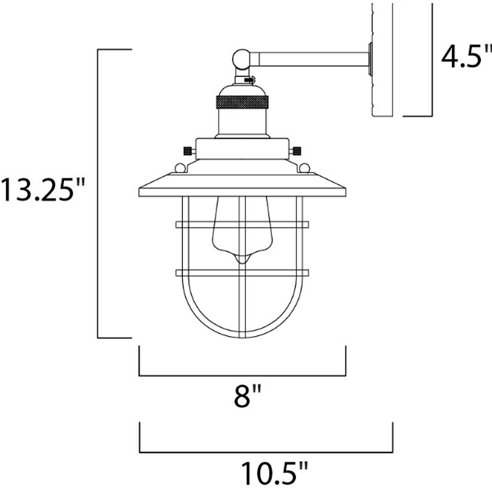 25070ACP/BUI ARBOTANTE MINI-HI-BAY 1 LUZ E27 LUZ CÁLIDA