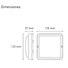 CEILING LED 125 SS L5250-130 10W 127V AF 60K BC