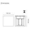 CUBO LED L7110-1E0 6.5W 100-240V 30K BC LUZ CÁLIDA