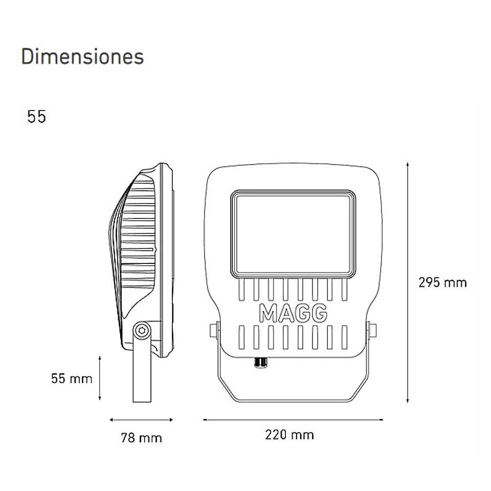 KR55 Reflector LED L7452-630 55W II 100-240V AFP 60K GR AC