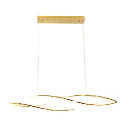 Q98251-GD Lámpara Aki 75W Luz Cálida 127V Acabado Oro