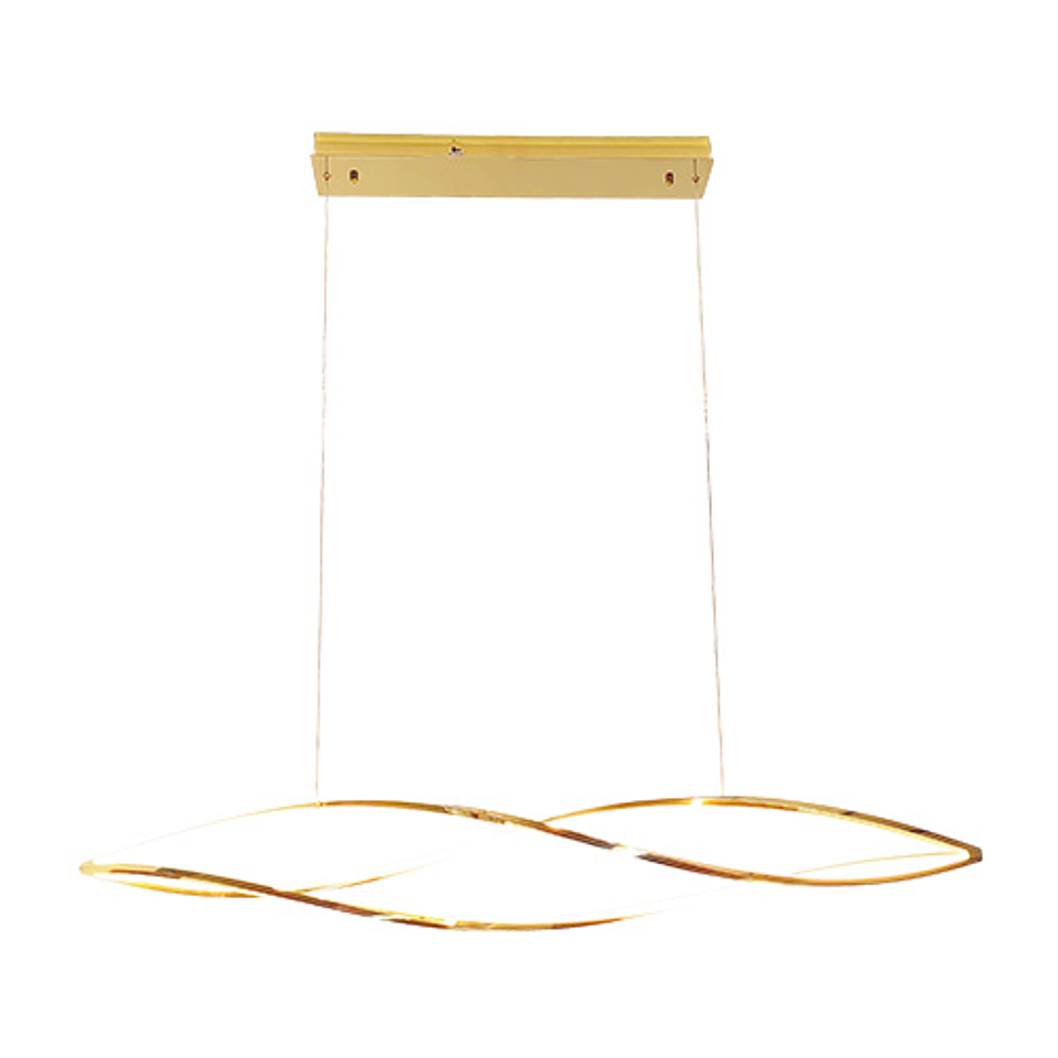 Q98251-GD Lámpara Aki 75W Luz Cálida 127V Acabado Oro