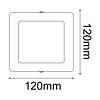 MINI FLAT Empotrable Cuadrado 6W Luz Neutra 06-4406-NW