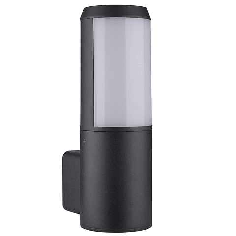 ADE-016 Luminaria Pared Cilíndrica Más PC Aluminio Negro