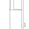 ADE-309 Luminaria Mini Poste Sobreponer Cilindro Aluminio Negro