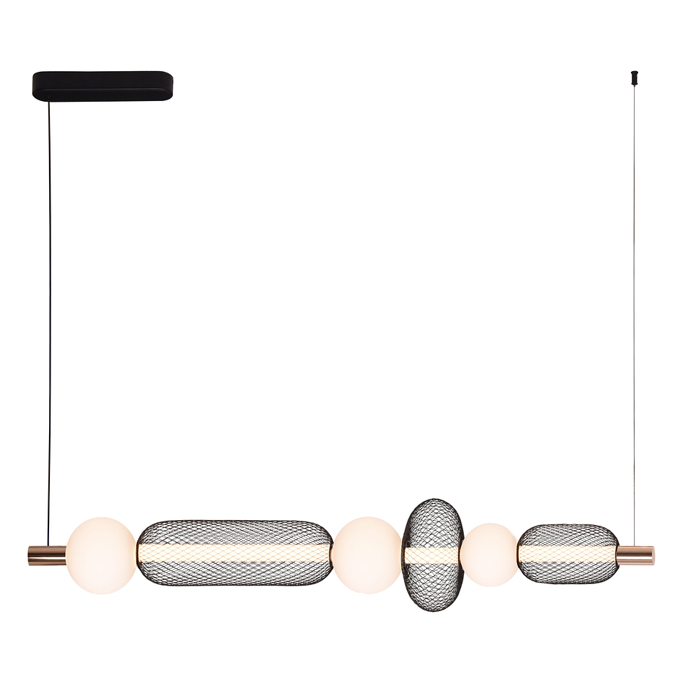 Cairo Colgante Q26019-BKGD Led 29W 3000K Hierro Acrílico