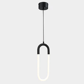 Q20038-BK Luminaria Colgante LED Clip 8W Luz Cálida W180*H420mm