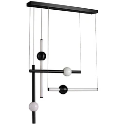 Q10053-BK Cruze Lámpara Colgante 50W 4000LM Luz Cálida Acabado Negro