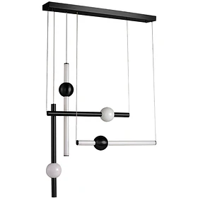 Q10053-BK Cruze Lámpara Colgante 50W 4000LM Luz Cálida Acabado Negro