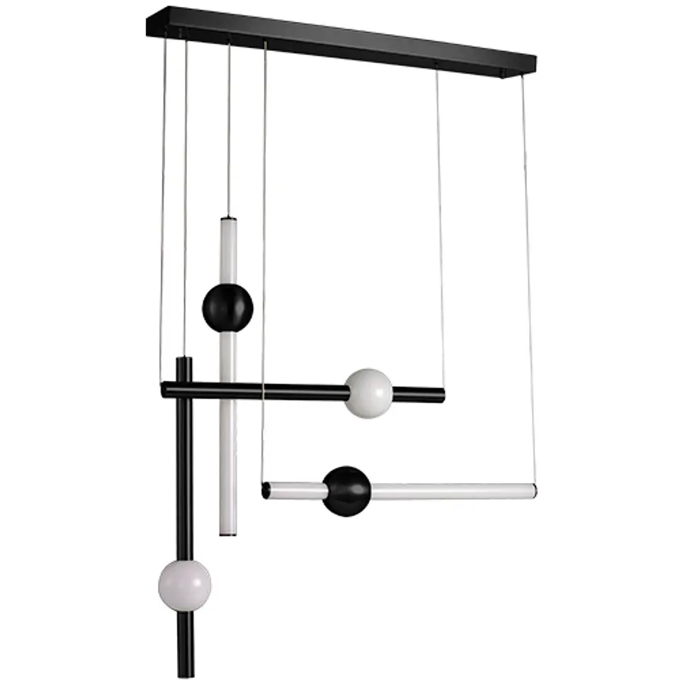 Q10053-BK Cruze Lámpara Colgante 50W 4000LM Luz Cálida Acabado Negro