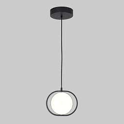 Q27243-BK Lámpara Decorativa Berlín acabado Negro Mate 12W Diám. 18cm