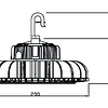 Campana Industrial LED 240W 5500°K IP66 EG-PL-UFO-240W