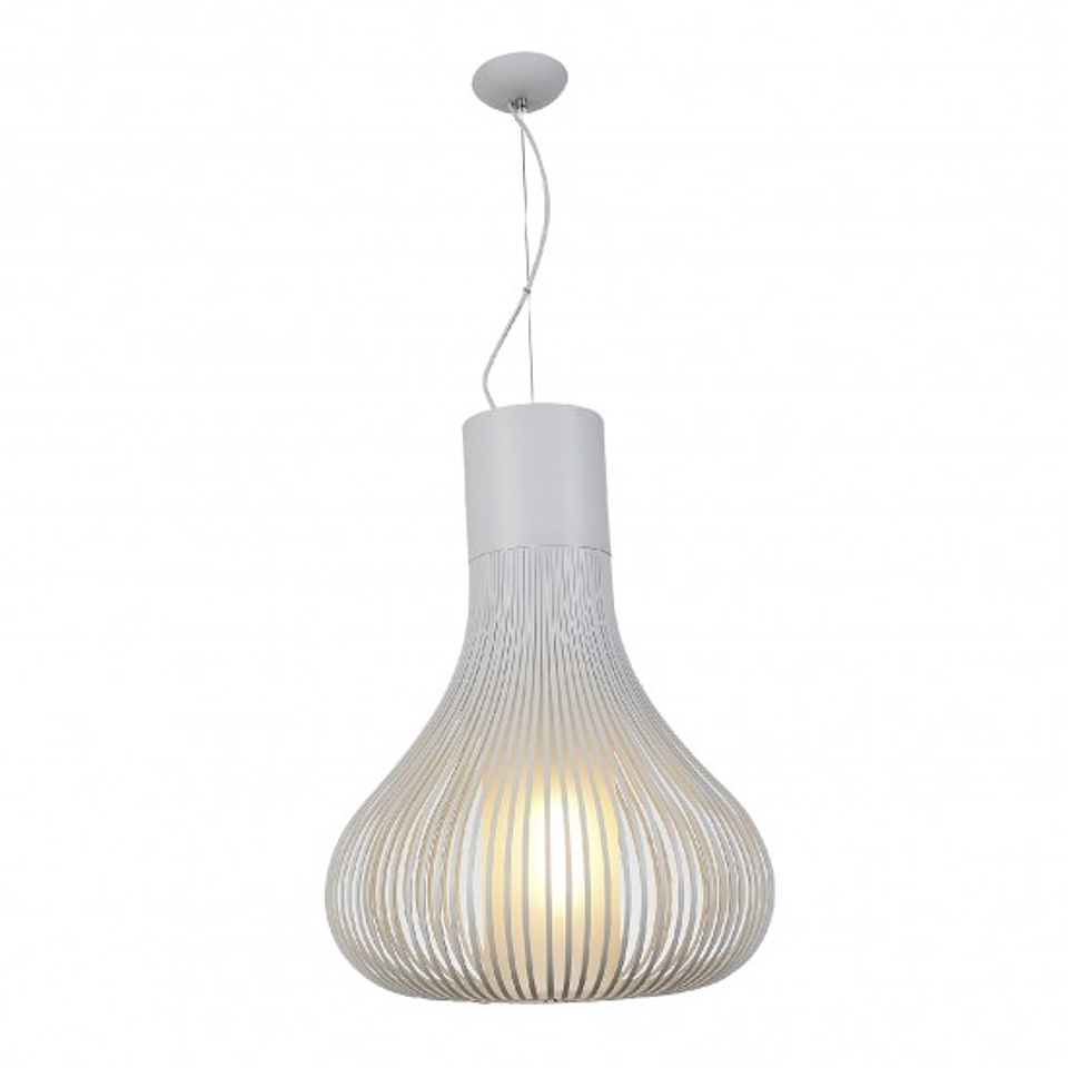 Andy Pendant Blanco Mate E26 Metal y Cristal Q47067-WH