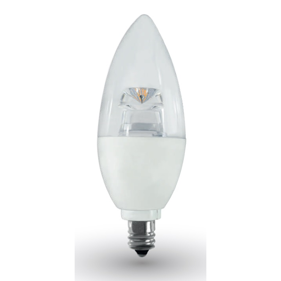 Lámpara LED Tipo Vela 4W Blanco Cálido E12