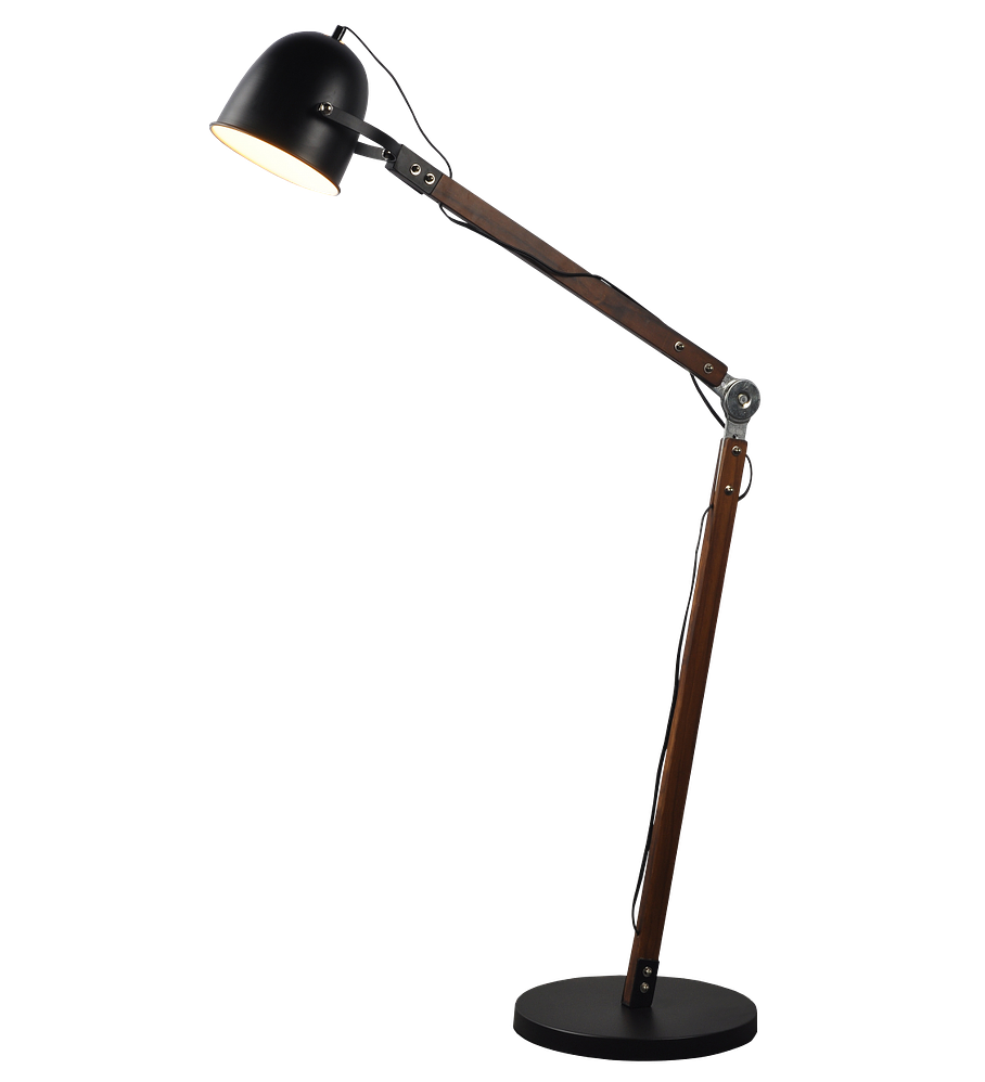 Lámpara de Piso Negro Estilo Industrial modelo ﻿3LPTP60