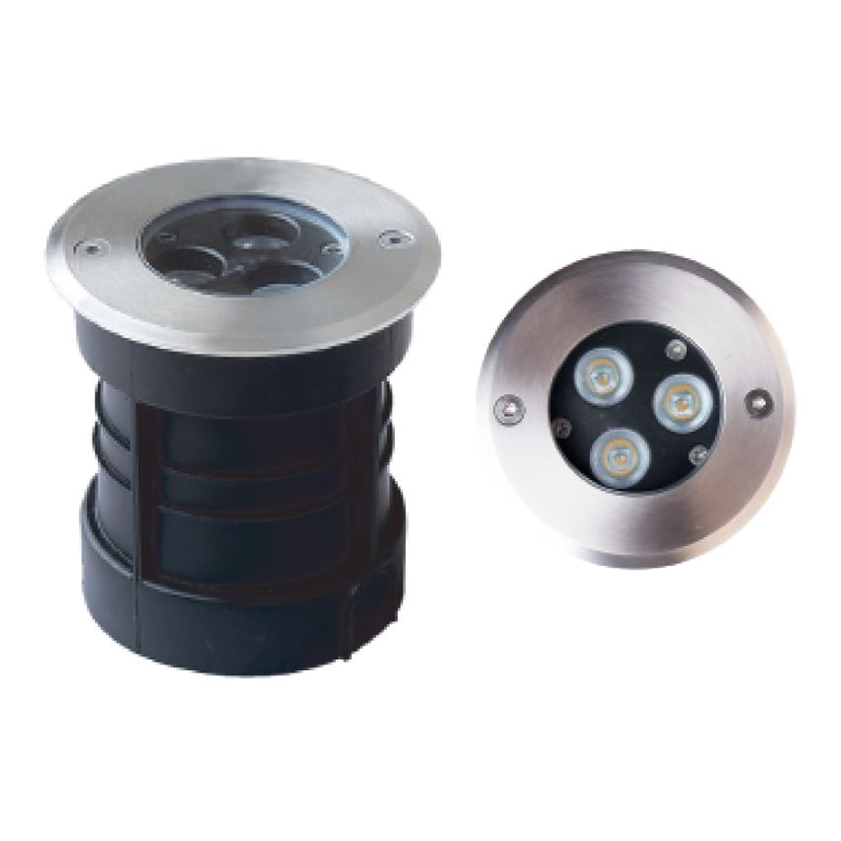 Empotrable a Piso Terra, LED 3W, 45°, D100*H108mm Mod. 07...