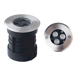 07-30100 Empotrable a Piso Terra, LED 3W, 45°, D100*H108mm 
