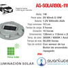 AG-SOLARBOL-1W-AZ Empotrable a Piso Solar Luz Azul 