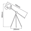 Q60663-CP lámpara Pixel Mesa Acab. Cobre E26 