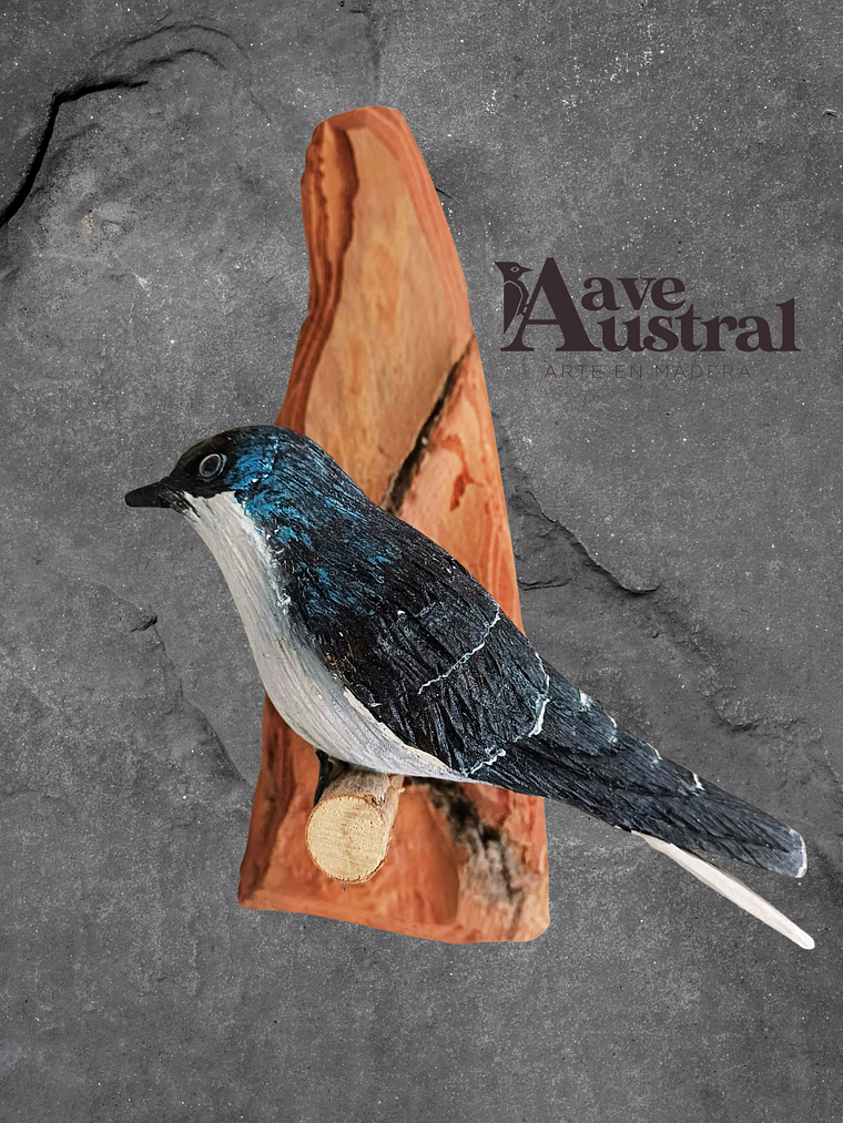 Golondrina con Colgador de Madera 1