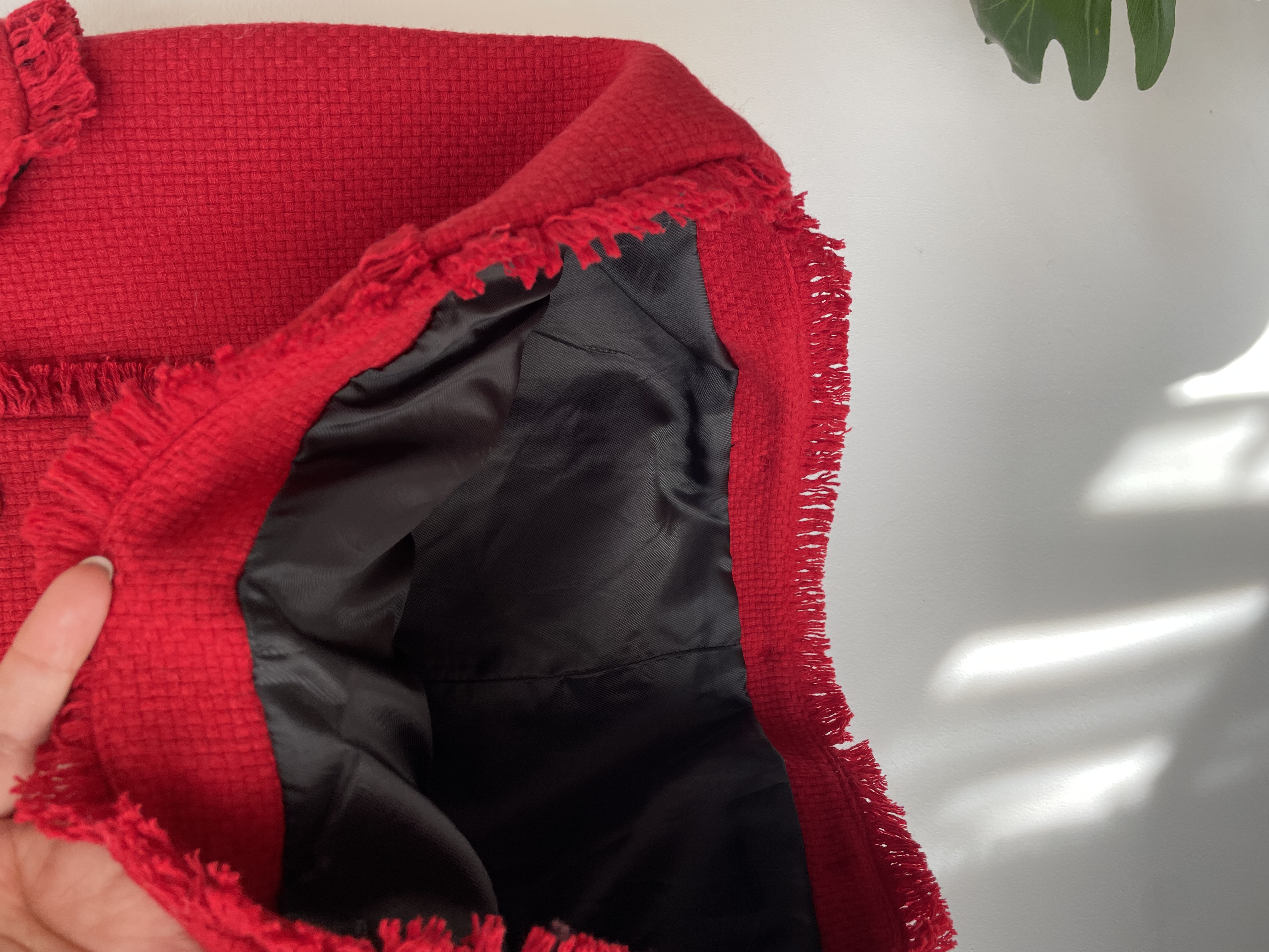 Falda rojo. Talla: 38 3