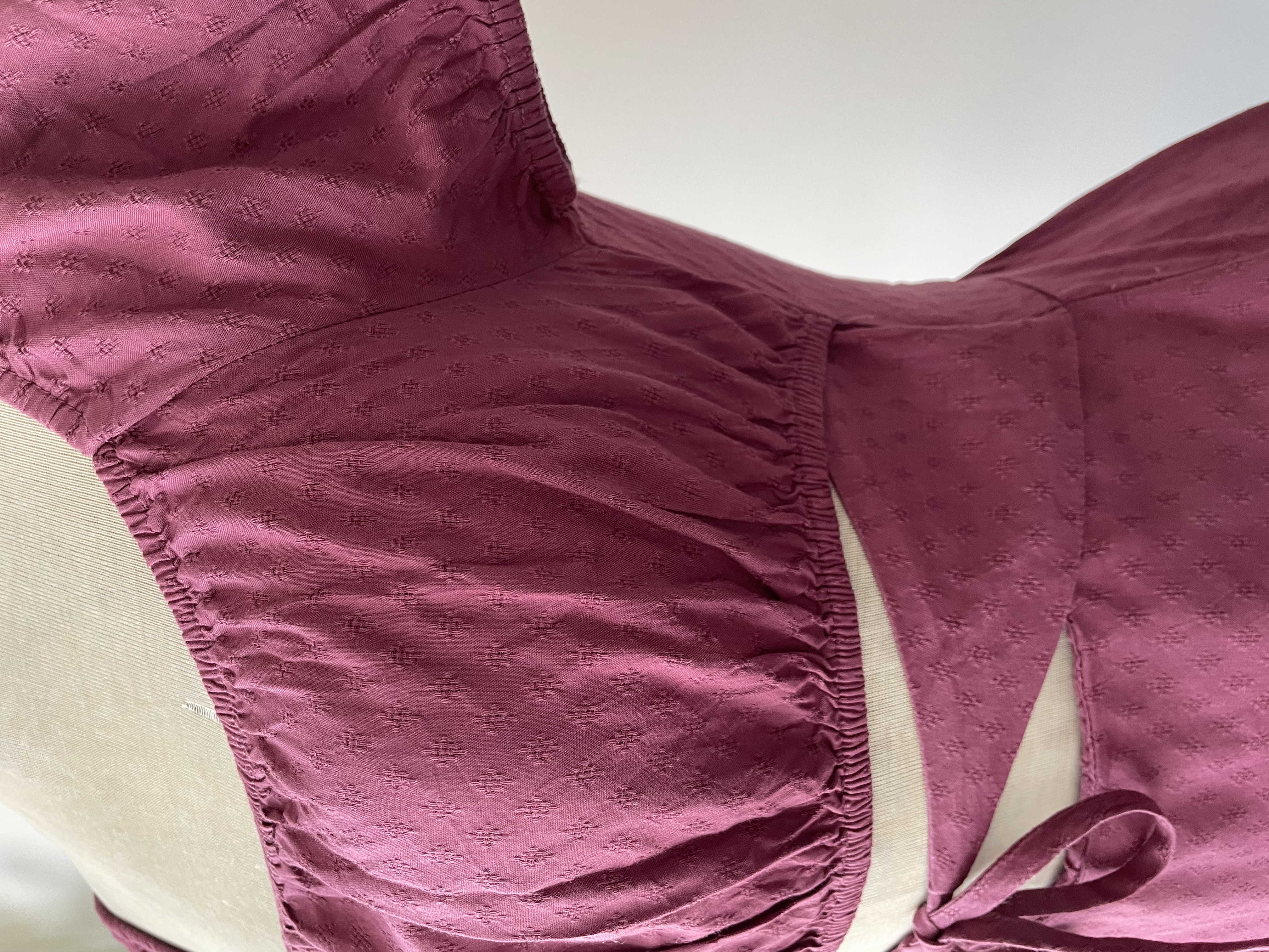 Vestido magenta. Talla: XS 5