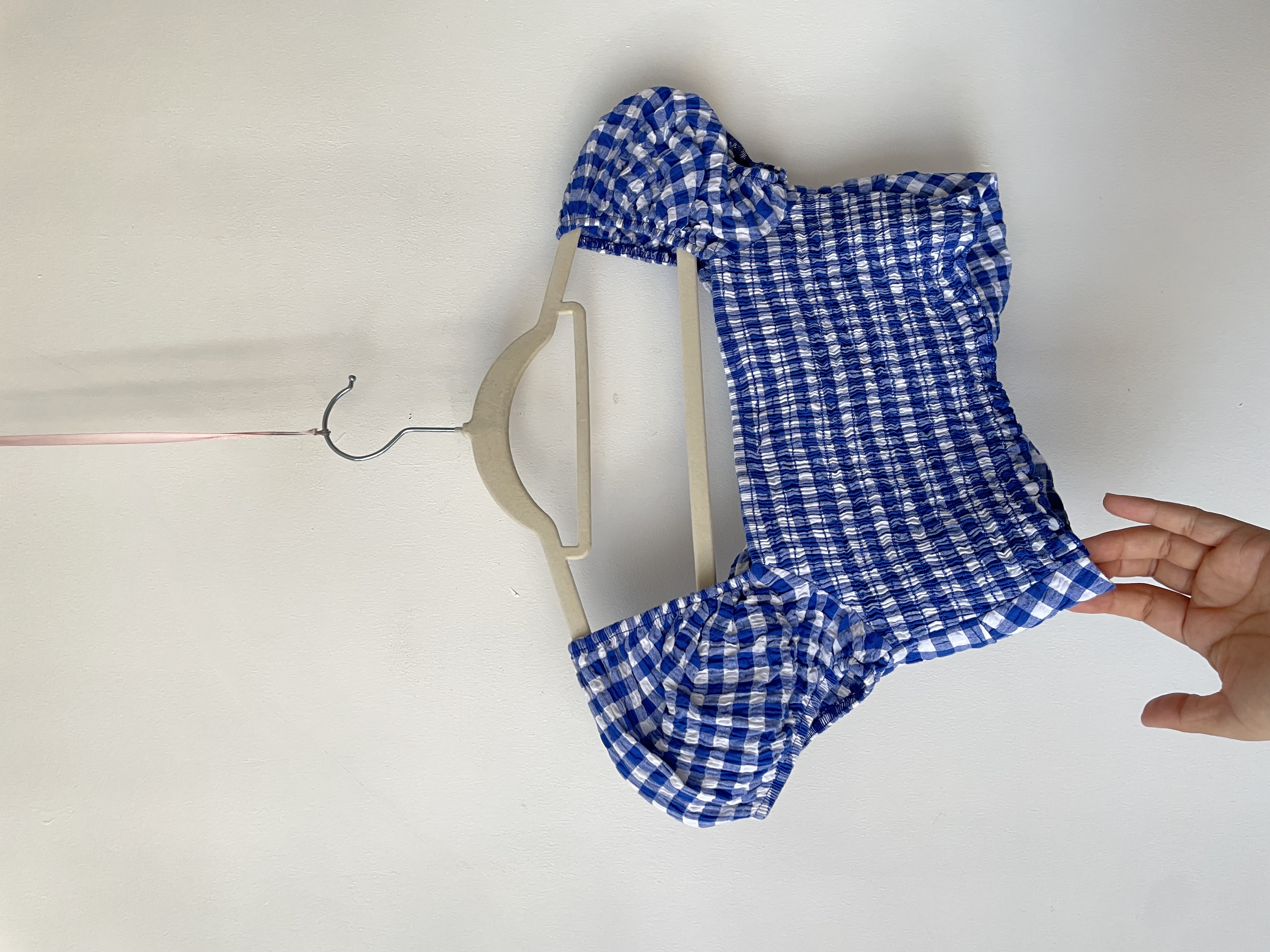 Crop vichy. Talla: XS 3