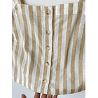 Blusa lino líneas. Talla: M 4