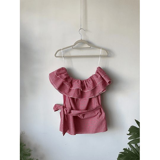 Blusa vichy. Talla: S grande (m)