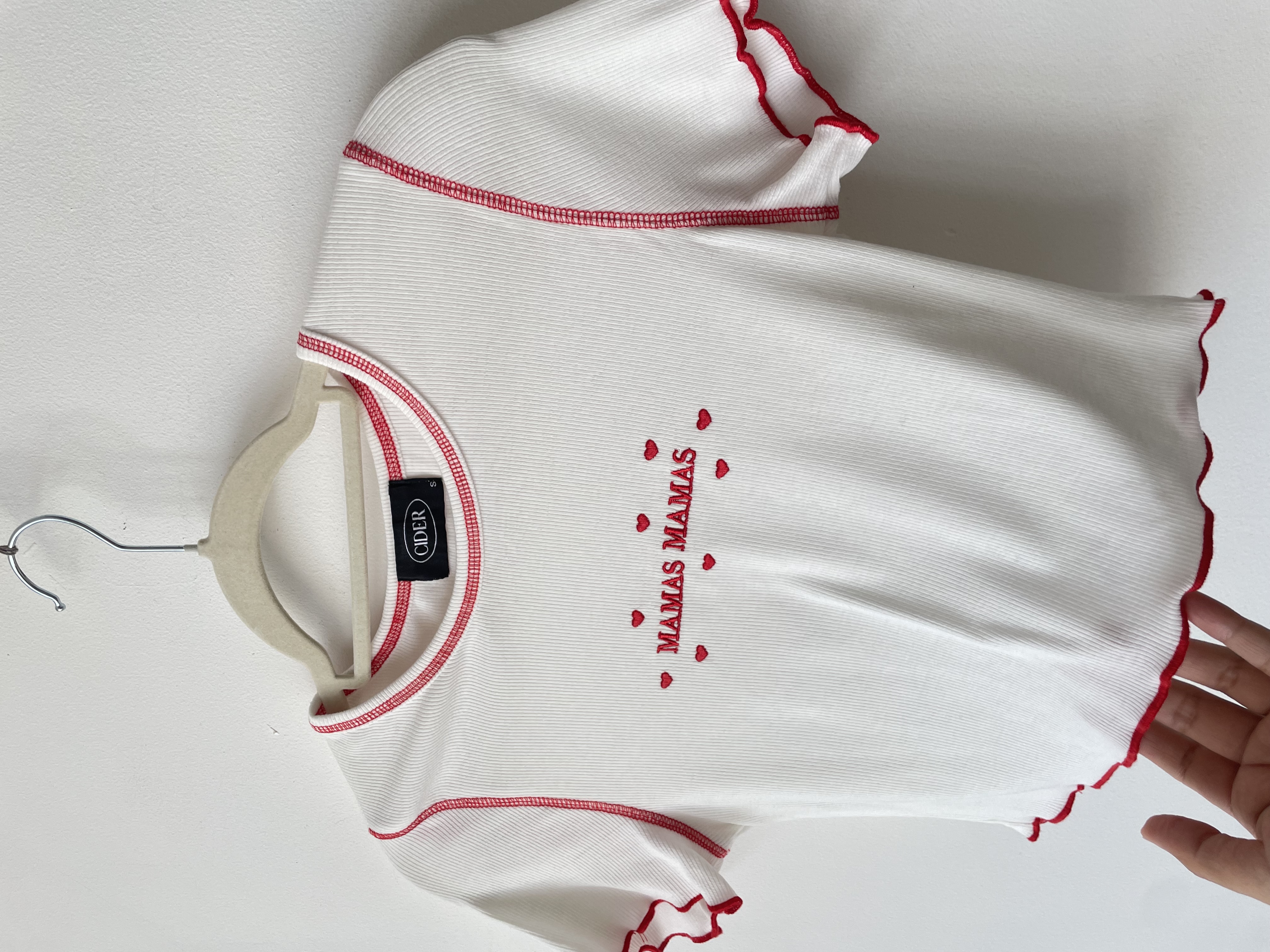 Polera corazones. Talla: S 3