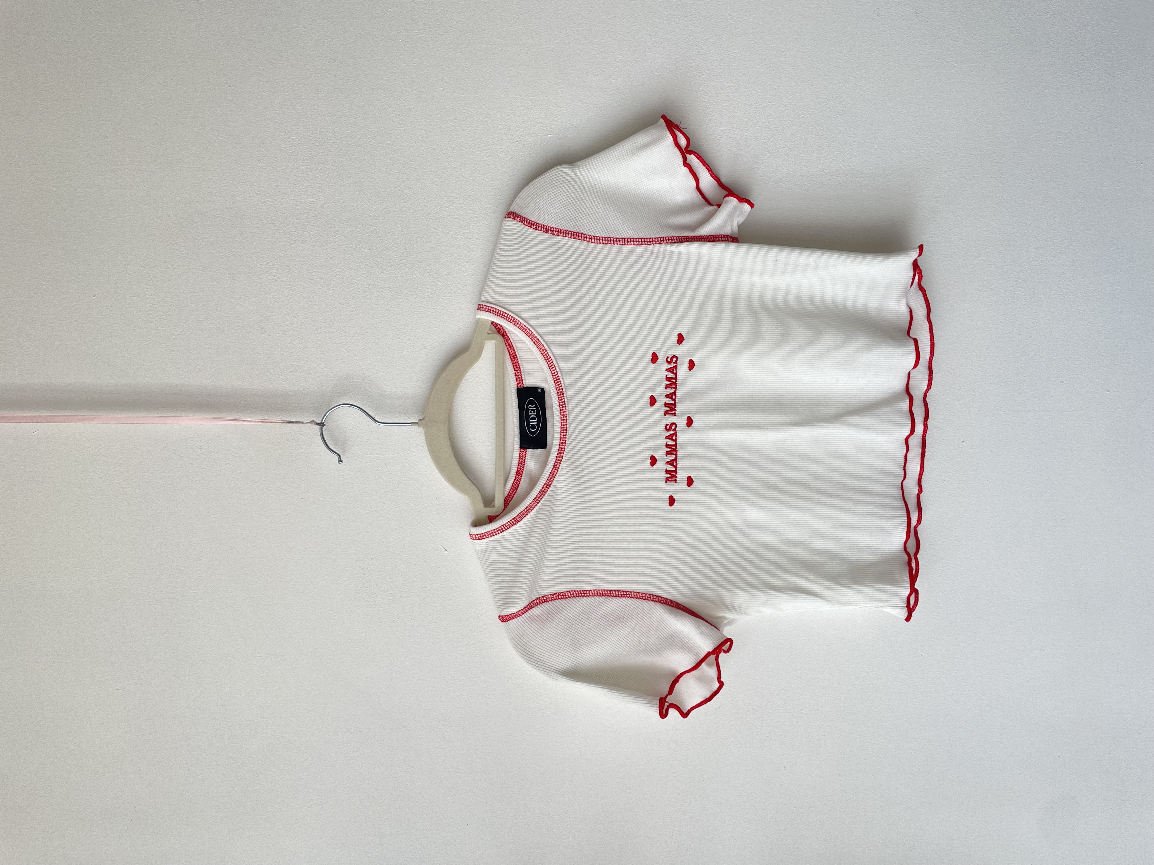 Polera corazones. Talla: S 1