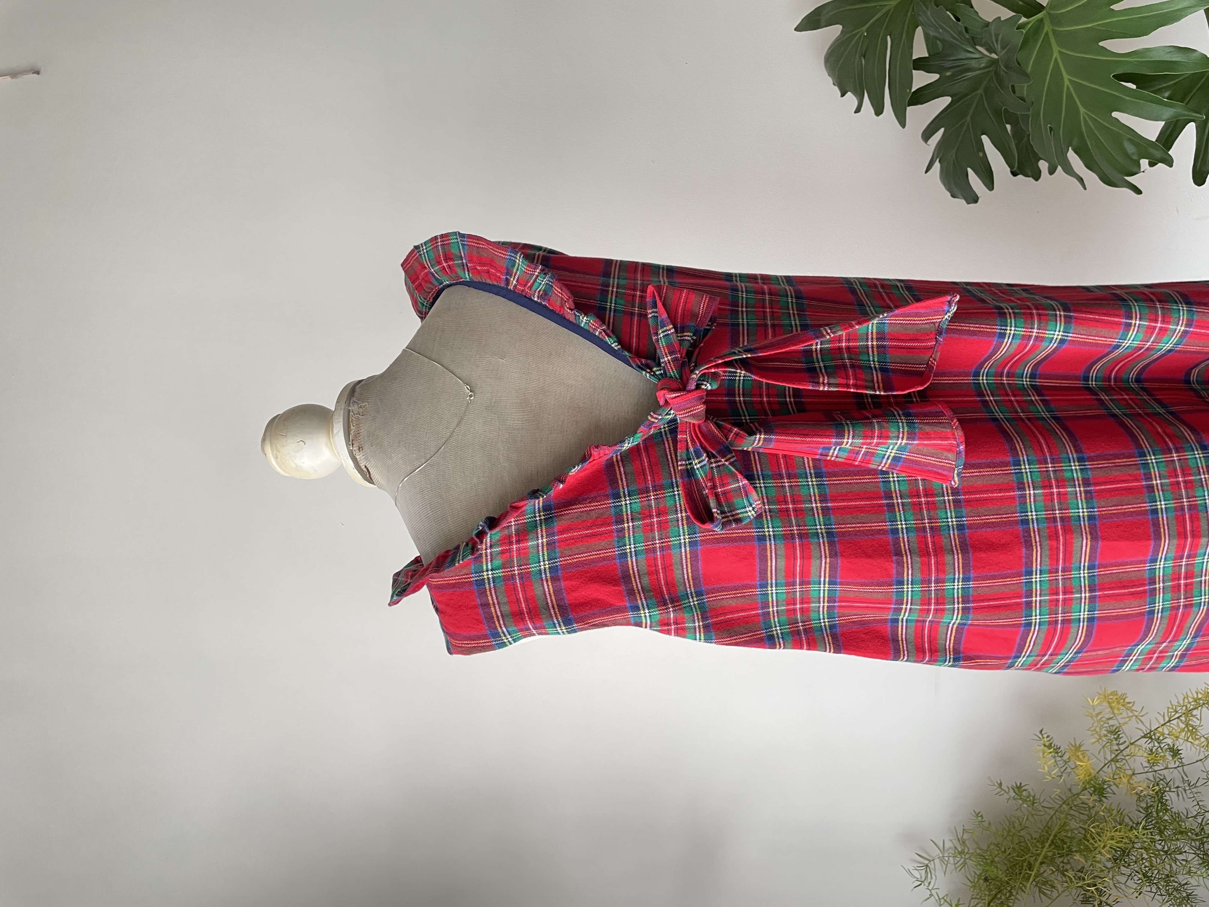 Vestido tartán. Talla: M 4