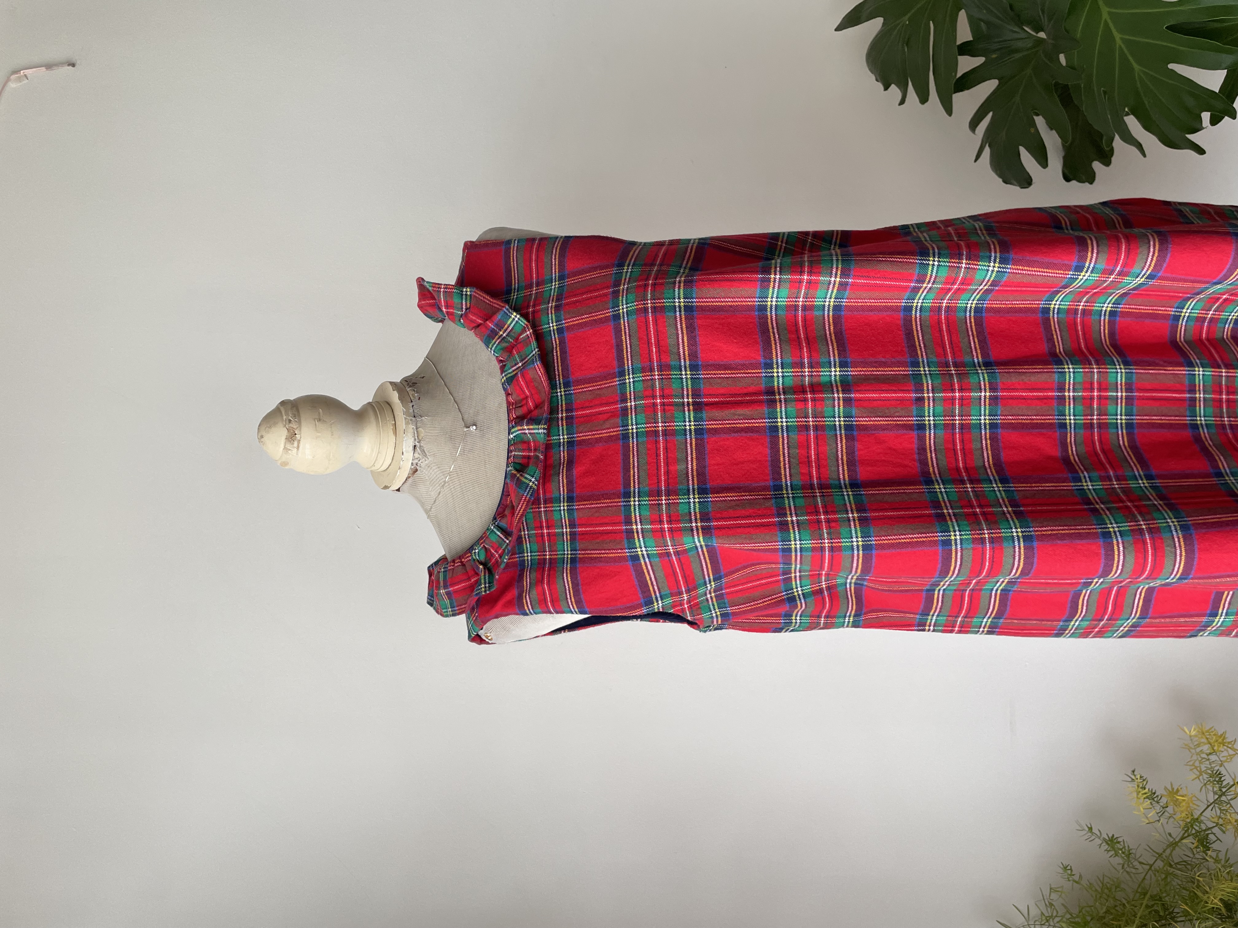 Vestido tartán. Talla: M 2