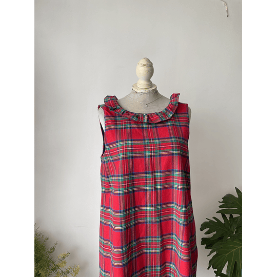 Vestido tartán. Talla: M